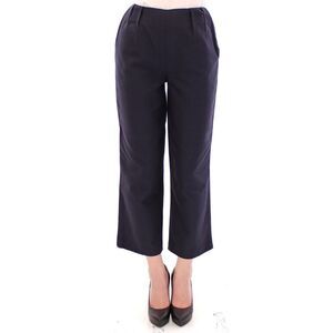 Andrea Incontri Cropped StraightLeg Pants Women Blue Jeans & Pants